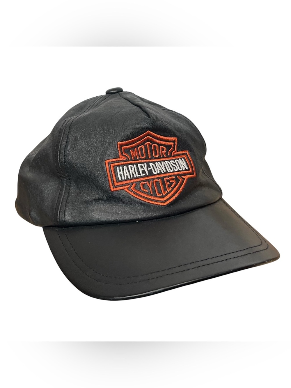 Leather Harley Davidson cap
